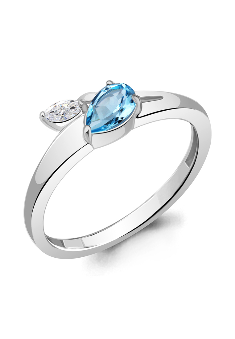 

Кольцо из серебра р. , Kari Jewelry 6968305., топаз\фианит, 6968305.5