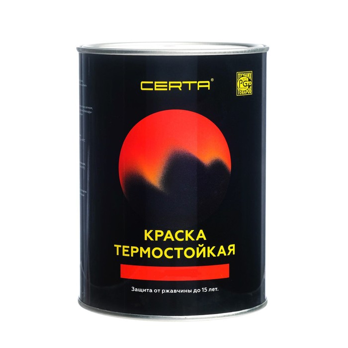 

Эмаль термостойкая «Церта», ж/б, до 500 °С, 0,8 кг, красно-коричневая