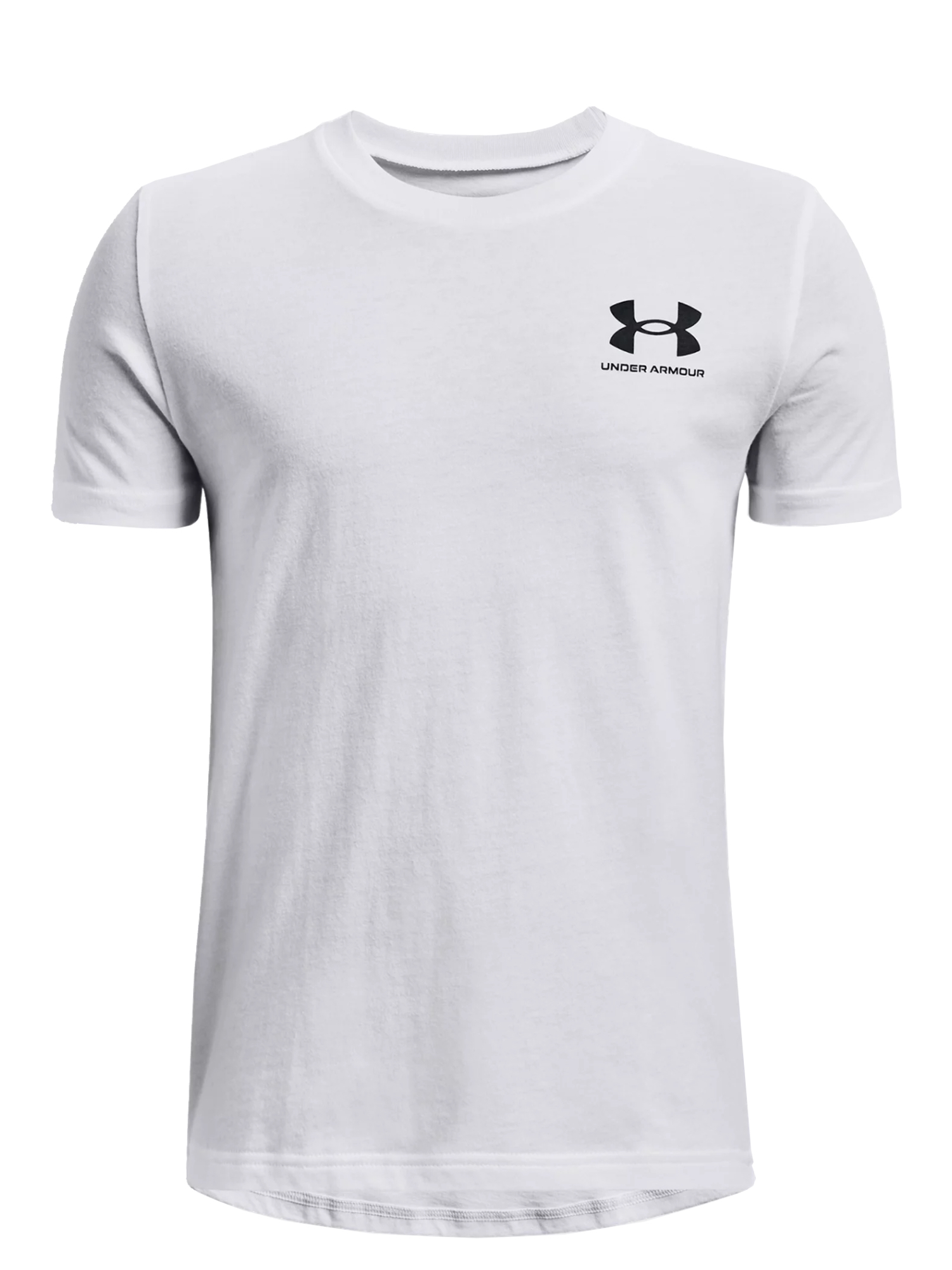 Футболка беговая under armour sportstyle left chest ss white xl/int