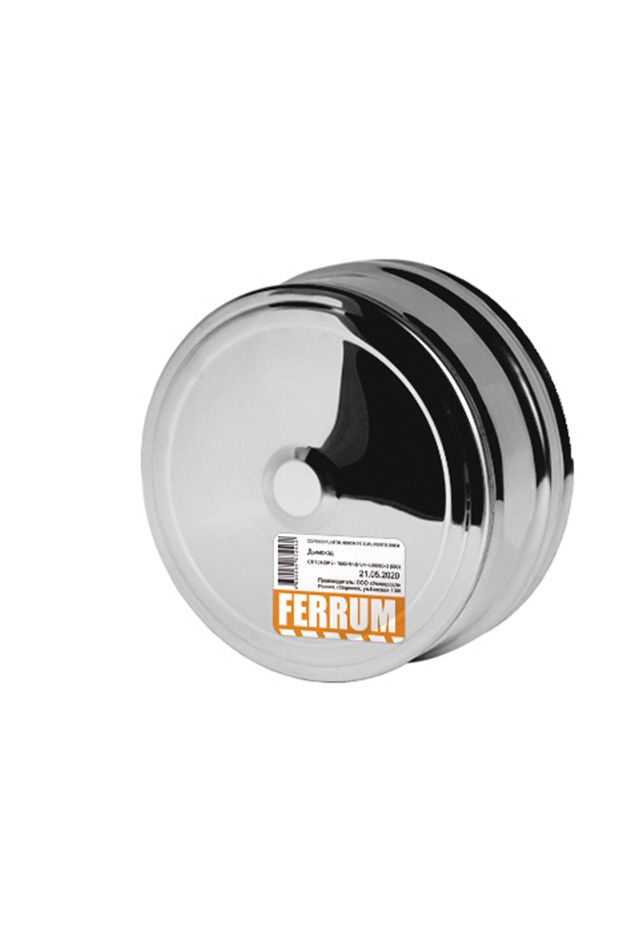фото Внешняя заглушка для трубы ferrum (430 0,5 мм) ф110 (нижняя)