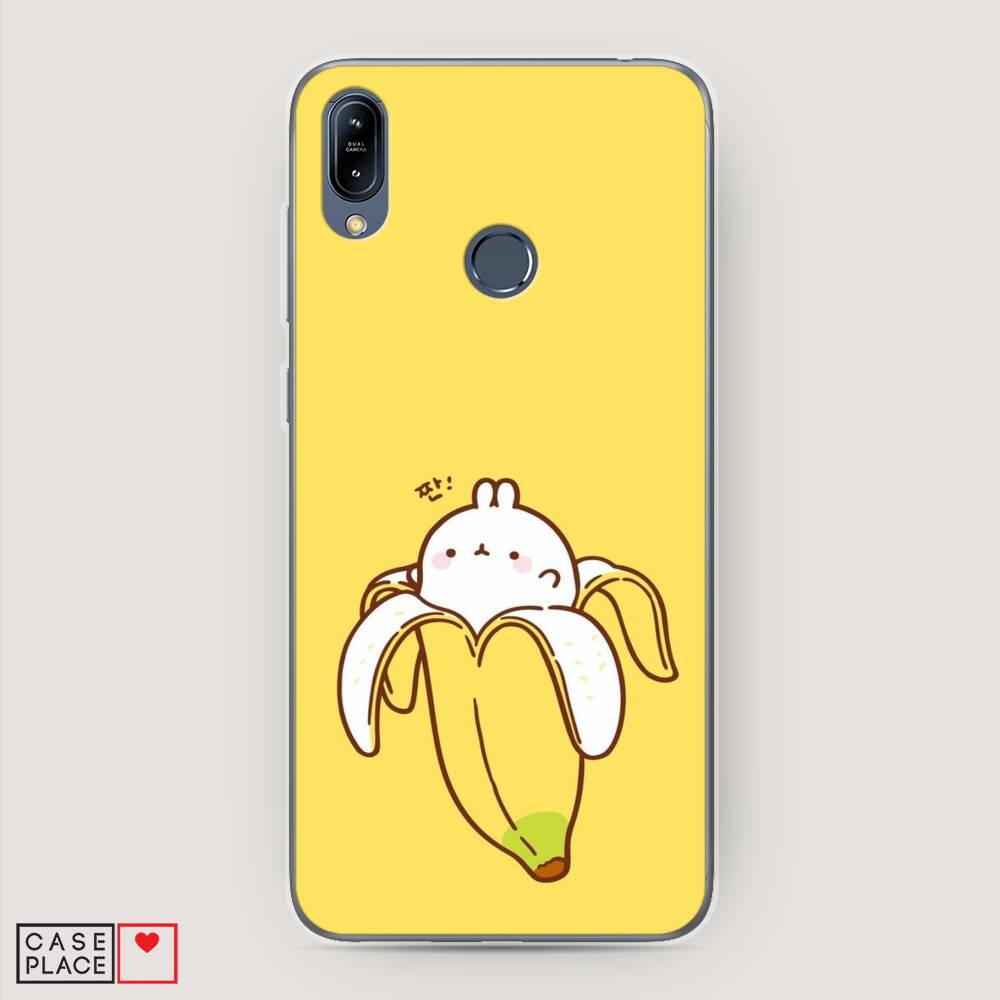 

Чехол Awog на Asus Zenfone Max M2 ZB633KL "Зайчик-бананчик", Желтый;белый, 43750-2