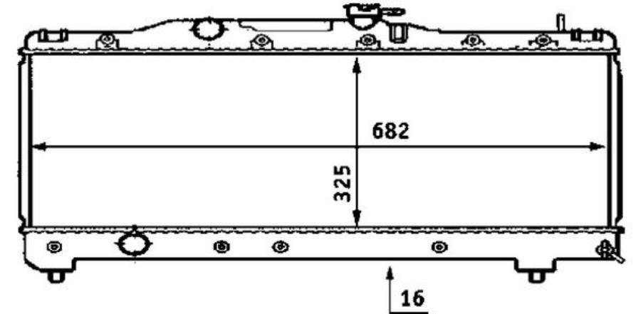 

Радиатор двигателя Toyota Carina E VI/Carina E VI Sportswagon 92>97 MAHLE CR533000S