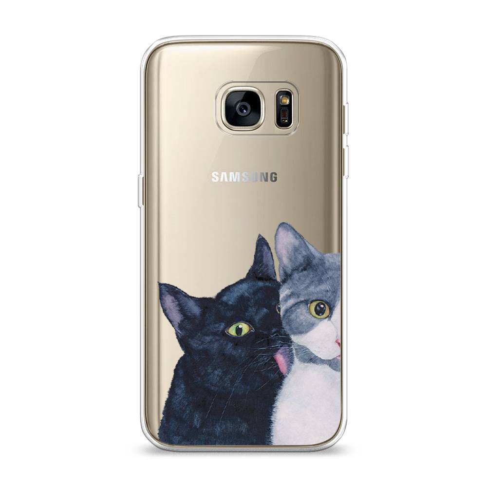 

Чехол Awog на Samsung Galaxy S7 "Кошачья любовь", Синий, 24550-1