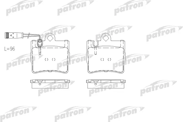 

Тормозные колодки PATRON дисковые PBP1427
