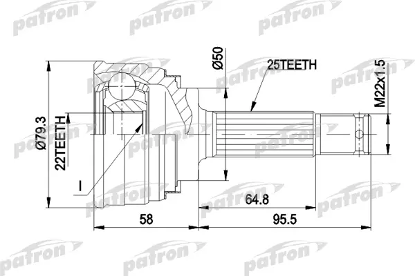 ШРУС PATRON PCV1047