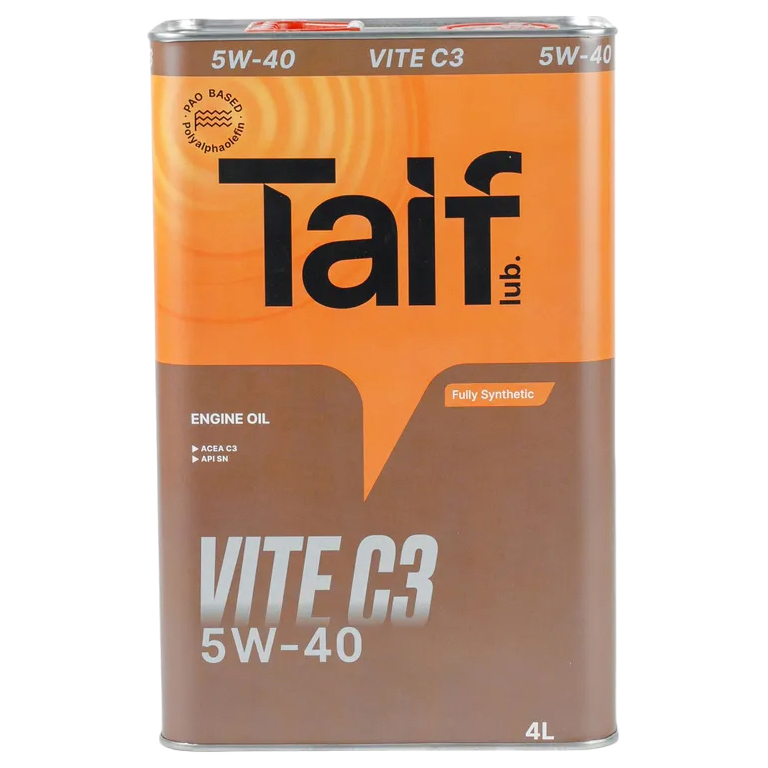 Моторное масло Taif Lubricants Vite 5W40 Acea C3 4л