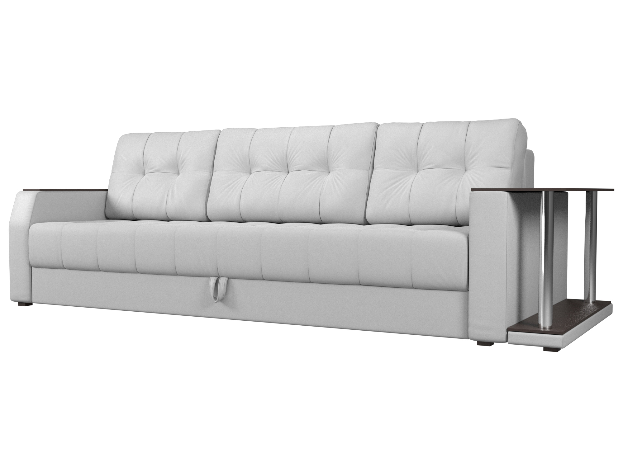 

Диван прямой Лига Диванов Атлантида стол справа Белый (экокожа), Атлантида стол справа