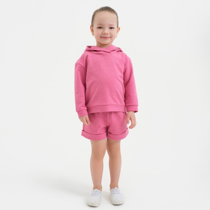 

Костюм детский (толстовка, шорты) KAFTAN Basic line, рост 122-128, цвет фуксия, Basic line-2