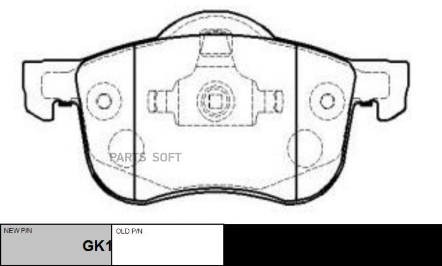 

Тормозные колодки Ctr GK1220