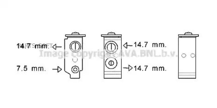 Клапан расширительный системы кондиционирования 7610₽