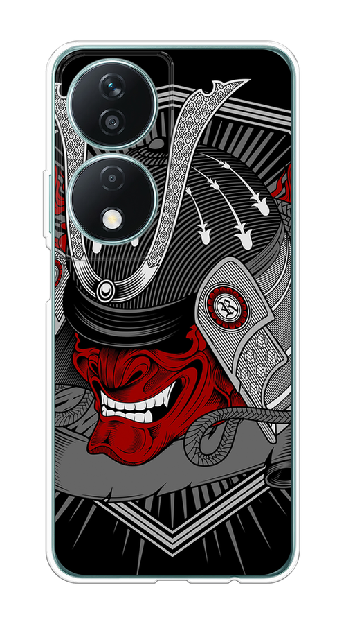 

Чехол на Honor X7B "Красная маска самурая", Белый;красный;черный, 6123350-1