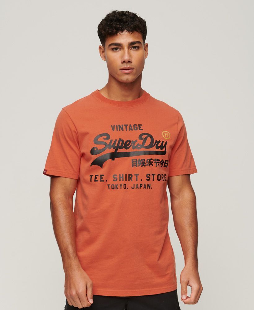 

Футболка мужская Superdry M1011697A оранжевая S, Оранжевый, M1011697A