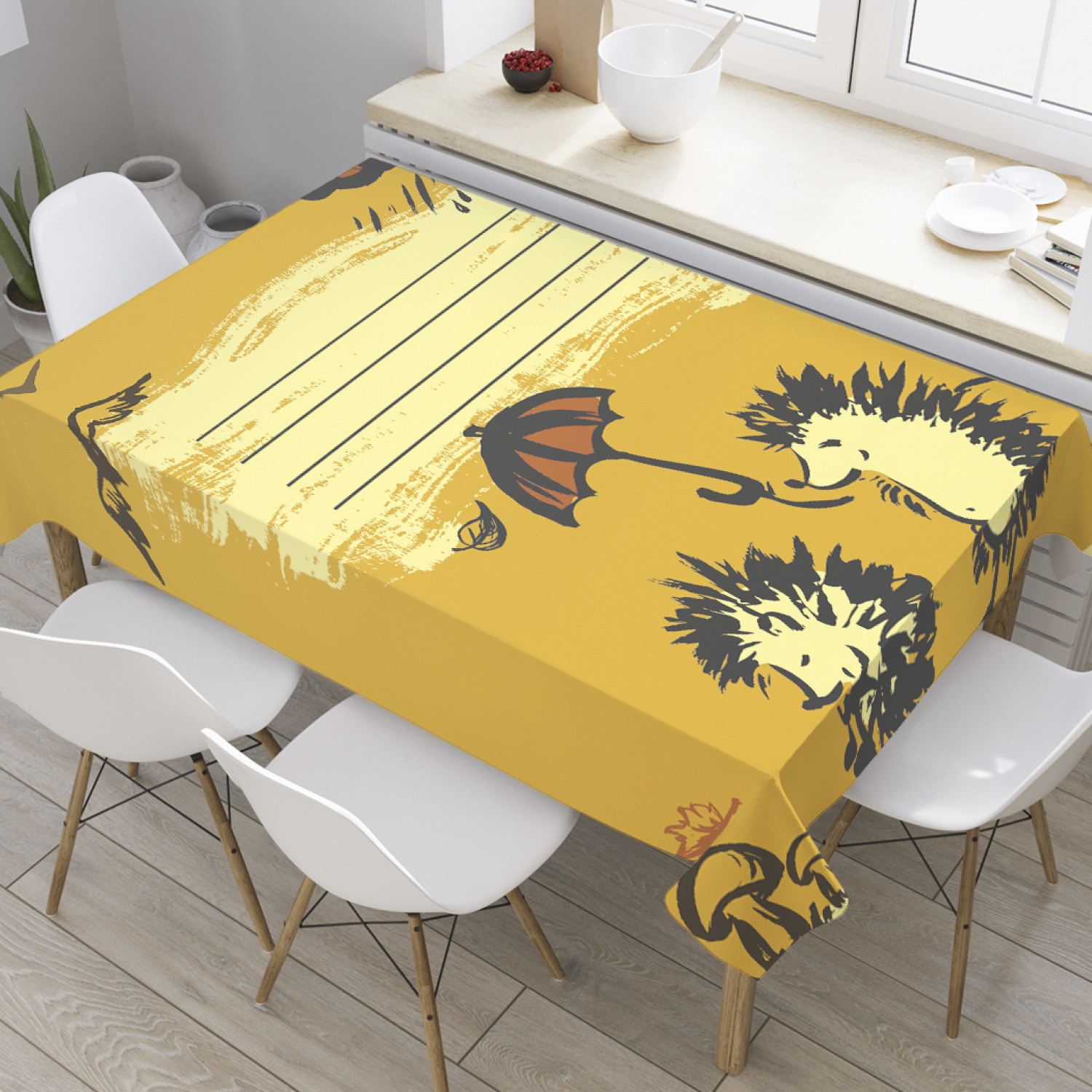 

Скатерть прямоугольная JoyArty "Обложка на тетрадь" из оксфорда, 120x145 см, Желтый, Обложка на тетрадь