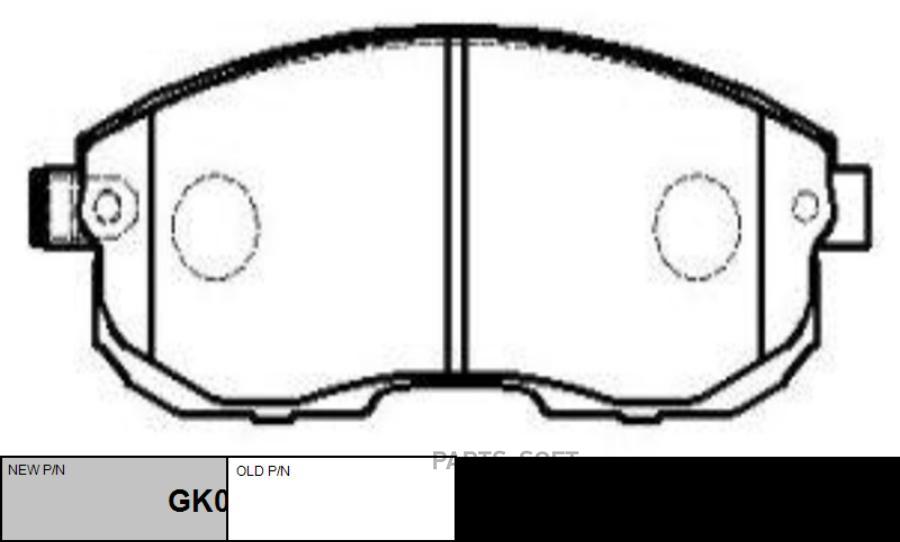 

Тормозные колодки Ctr GK0768