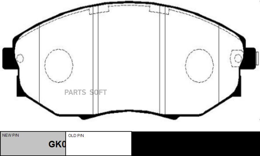 Тормозные колодки Ctr GK0443