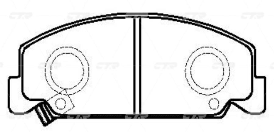 

Тормозные колодки Ctr GK0322