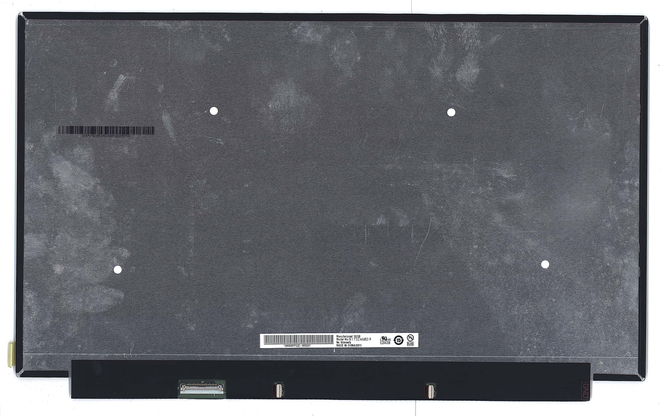 

Матрица OEM для ноутбука B173ZAN02.0 (100177287V), совместимая с p/n: B173ZAN02.0