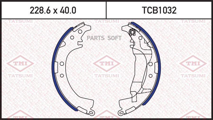 

Тормозные колодки Tatsumi TCB1032