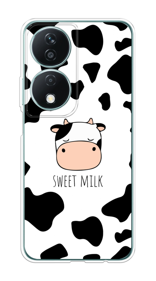 

Чехол на Honor X7B "Sweet milk", Розовый;белый;черный, 6123350-1