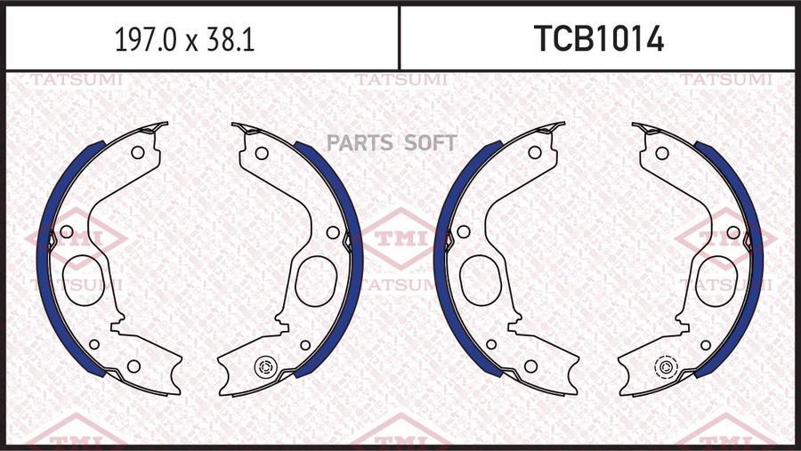 

Тормозные колодки Tatsumi TCB1014