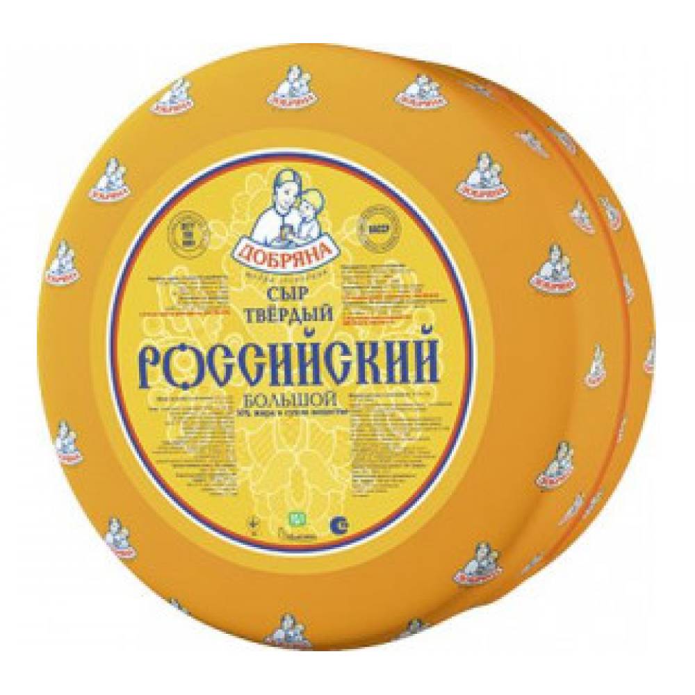 

Твердый сыр Добряна Российский 50% 200 г