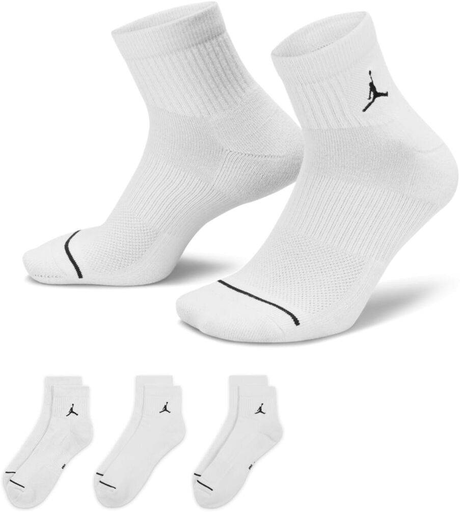 

Комплект носков унисекс Nike Jordan белых M, Белый, Jordan