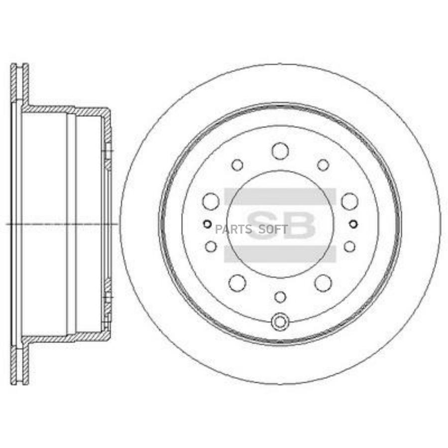 

Тормозной диск Sangsin brake SD4036