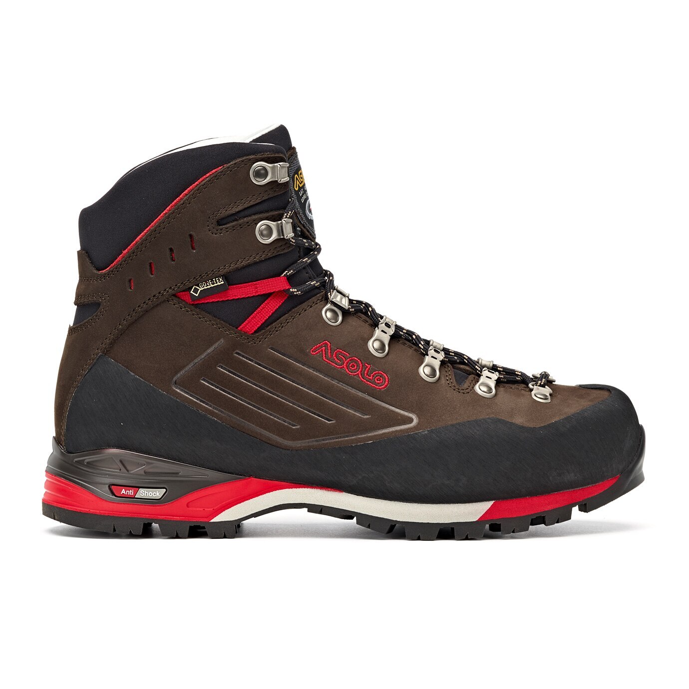 

Ботинки Asolo Superior Gv, dark brown/red, 8.5 UK, Коричневый;красный;черный, Superior Gv