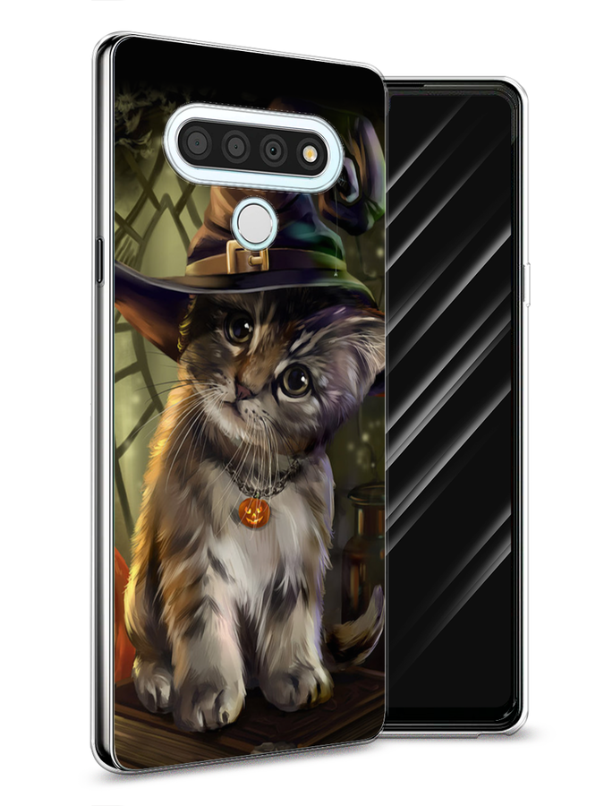 

Чехол Awog на LG Stylo 6 "Кот на Хэллоуин", Зеленый;серый, 84550-2
