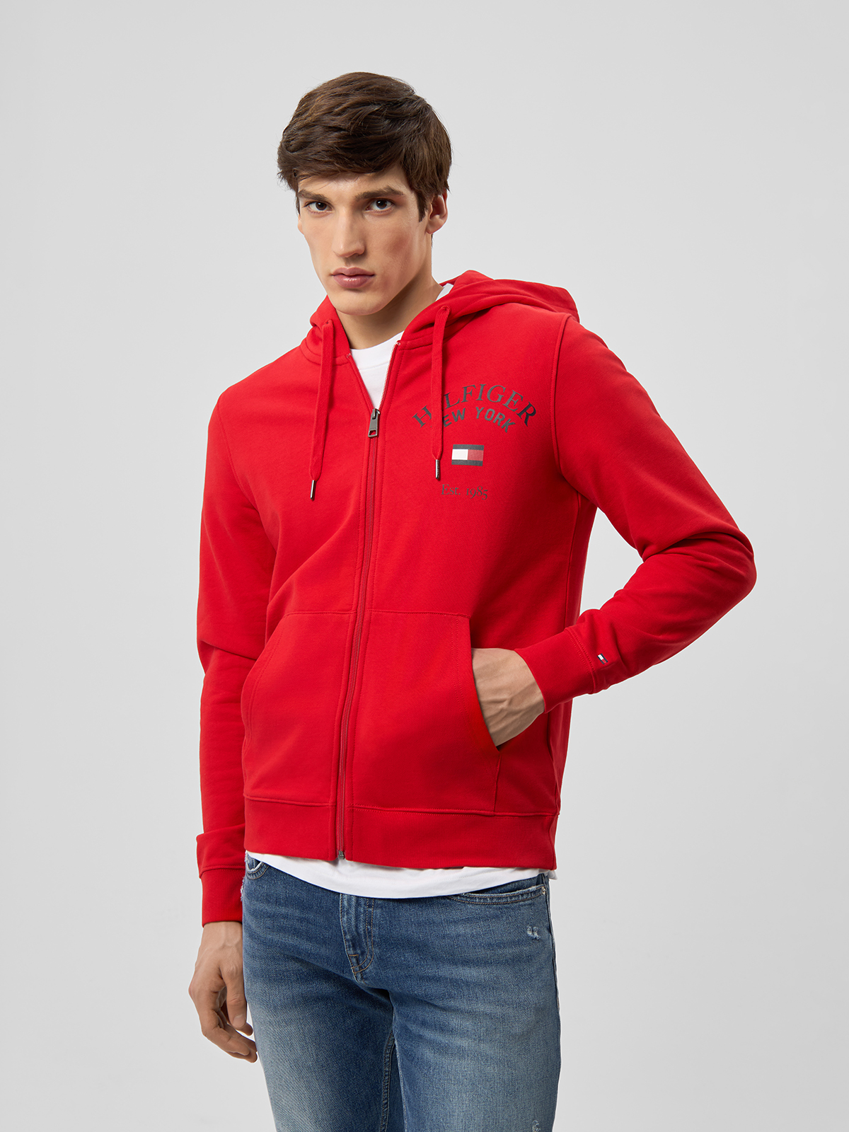 Толстовка мужская Tommy Hilfiger MW0MW33644 красная-XND XXL 16731₽