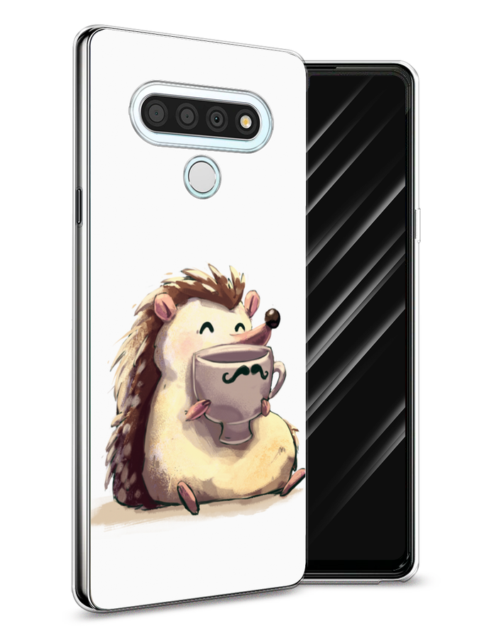 

Чехол Awog на LG Stylo 6 "Еж кофеман", Белый;коричневый;бежевый, 84550-10