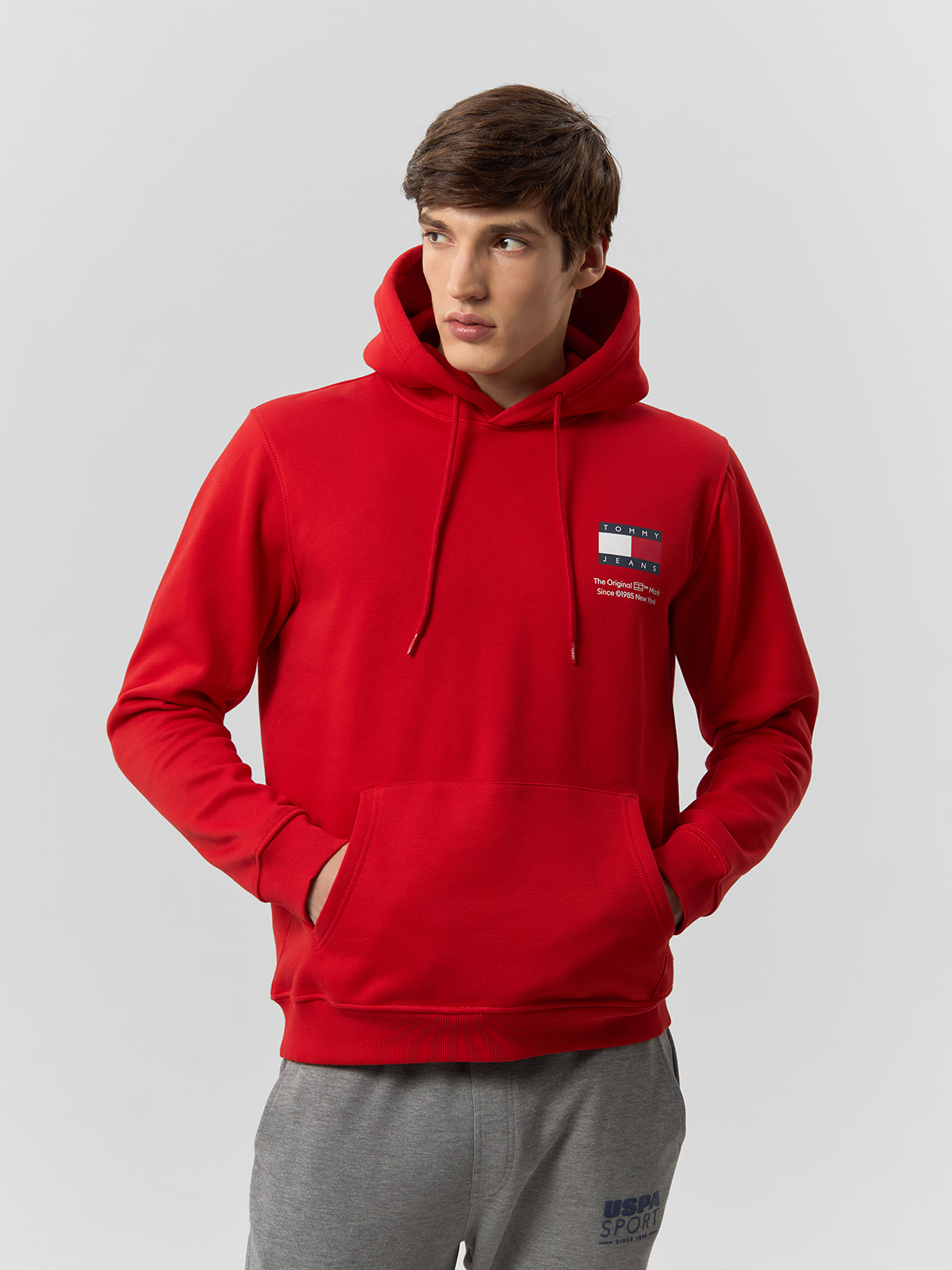 Толстовка мужская Tommy Jeans DM0DM18418 красный-XNL XL 12591₽