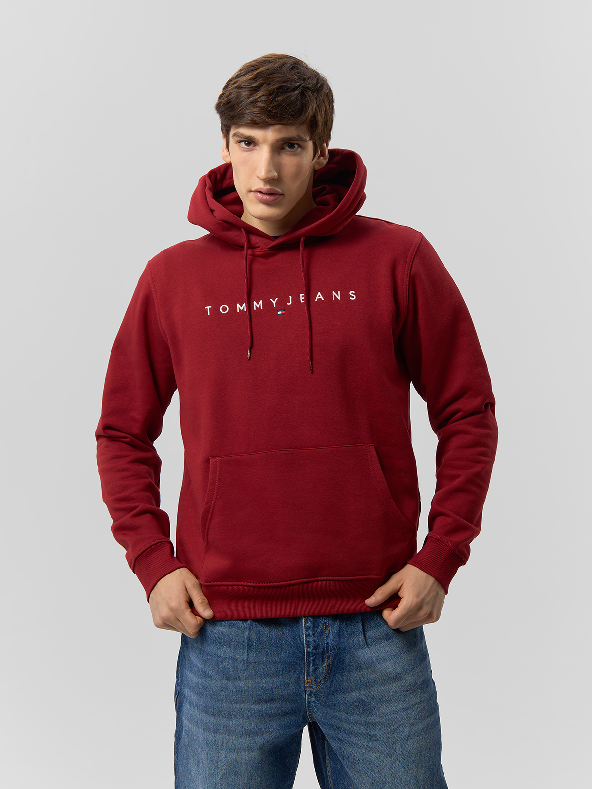 Толстовка мужская Tommy Jeans DM0DM17985 красный-XMO XXXL