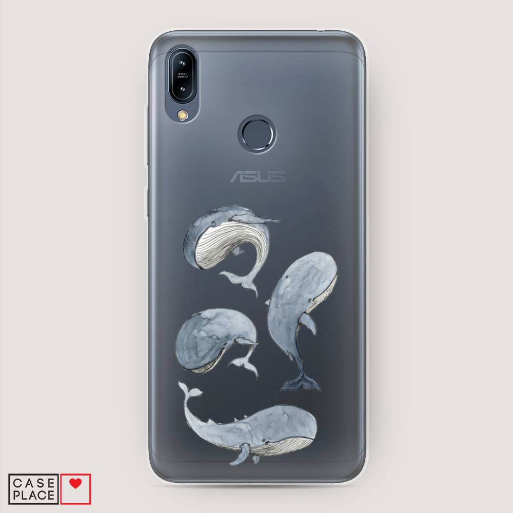 фото Чехол awog "киты" для asus zenfone max m2 zb633kl