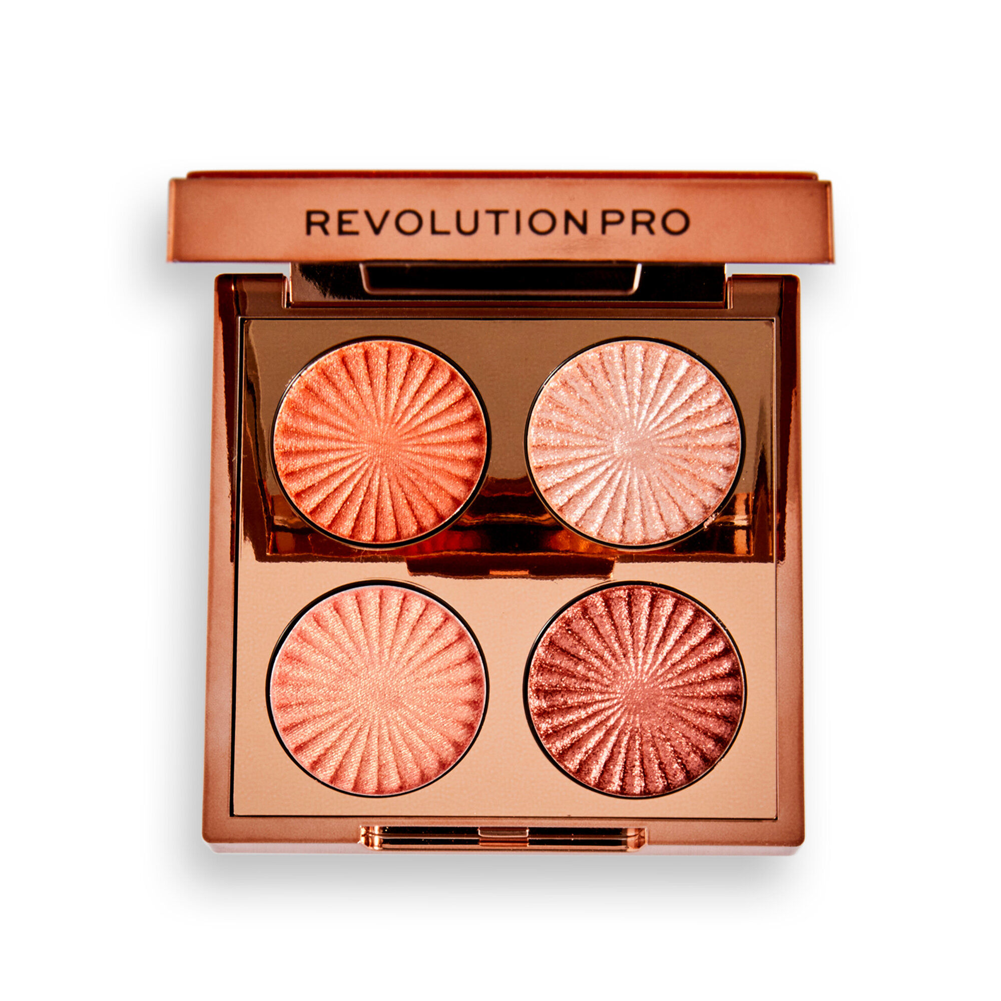 Тени для век Revolution PRO Goddess Glow Eye Quad Golden Hour ciate london палетка теней для век 24 оттенка brazilian glow