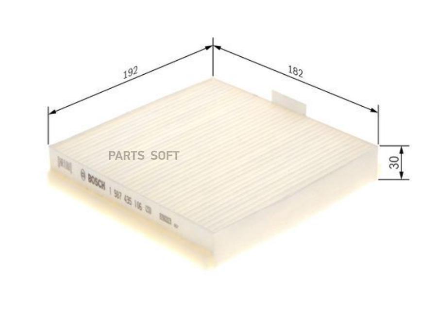 Фильтр салона RENAULT ESPACE/AVANTIME (упак.2шт.) BOSCH 1987435106