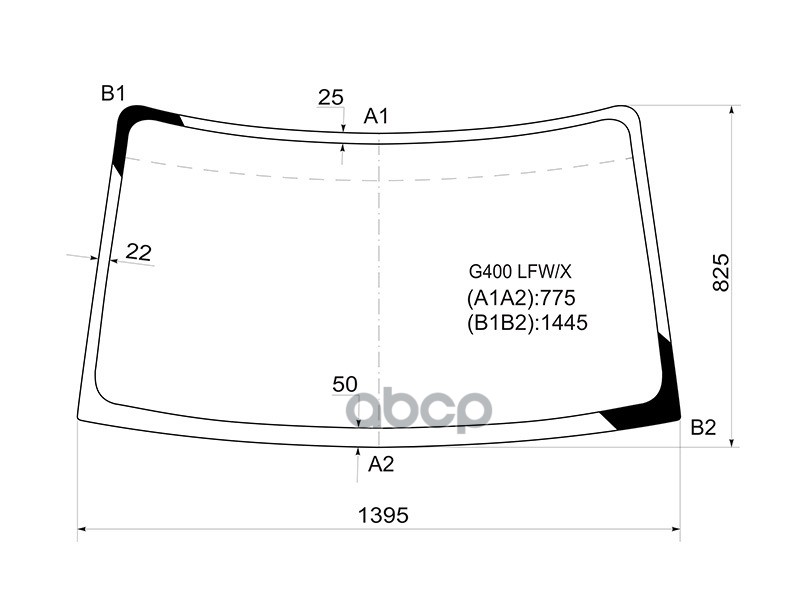 

Стекло Лобовое Daihatsu Pyzar G400 5D Wgn 96-02 XYG G400LFWX