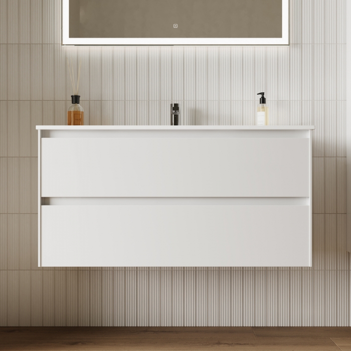 

Тумба с раковиной Sancos Cento 100 белая, Белый, Cento
