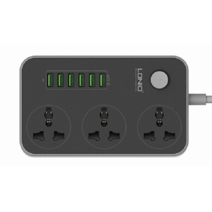 фото Сетевой фильтр ldnio power socket sc3604 3 розетки 6 usb