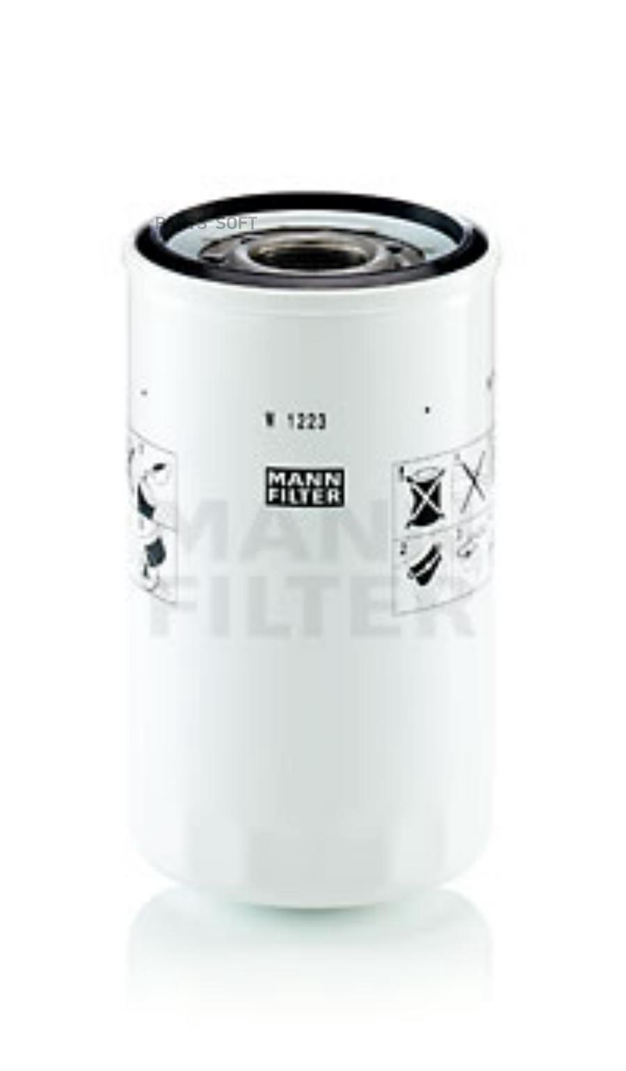 

Фильтр масляный CASE IH DOOSAN HITACHI ISUZU JCB MANN-FILTER W1223