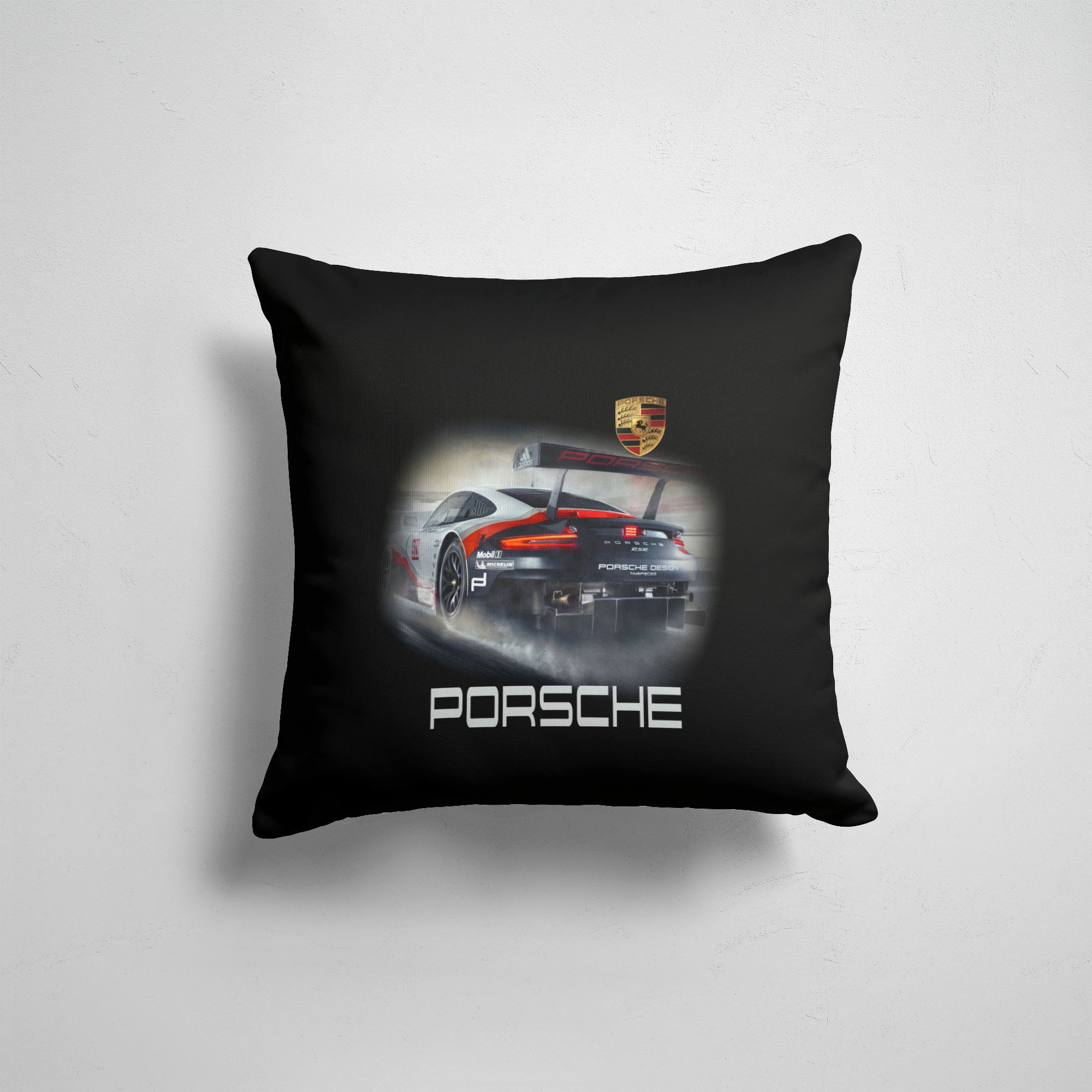 фото Подушка декоративная 45х45см автомобильные porsche porshe 365home