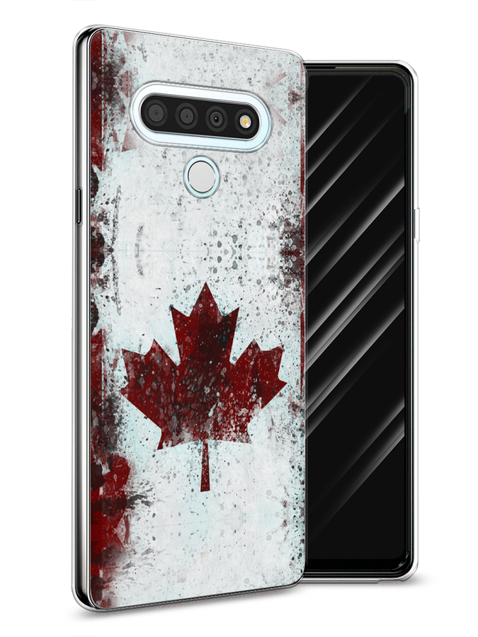 

Чехол Awog на LG Stylo 6 "Канада", Белый;красный;черный, 84550-5