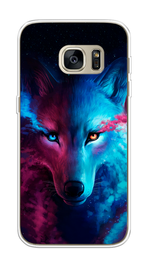 

Чехол Awog на Samsung Galaxy S7 "Волшебный волк", Черный;серый, 24550-1