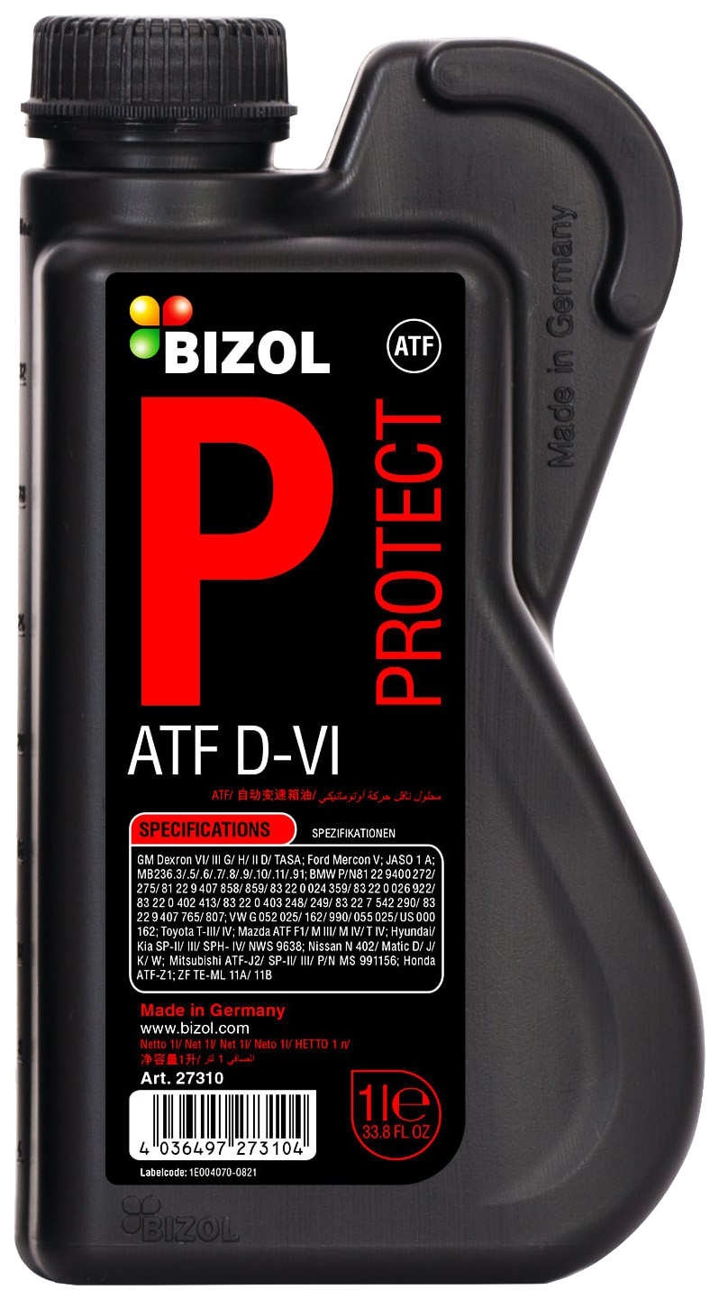 Масло трансмиссионное BIZOL Protect ATF D-VI 1L