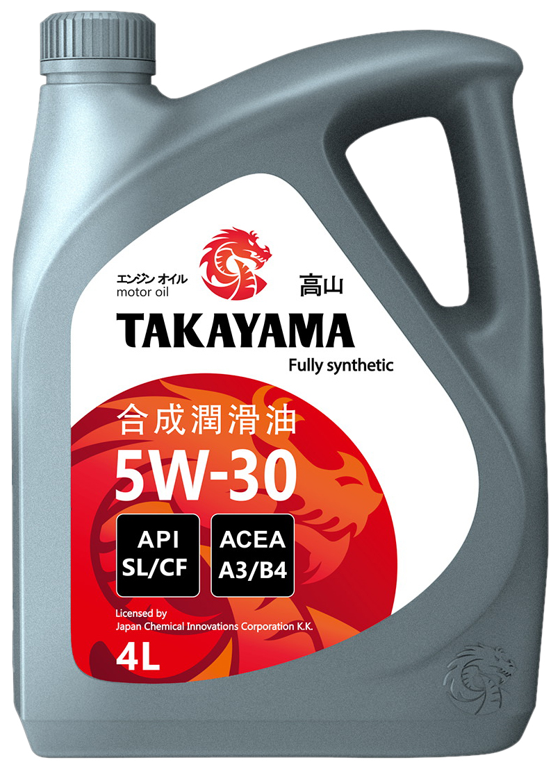 Моторное масло TAKAYAMA синтетическое SAE 5W30 API SL/CF ACEA A3/B4 4л