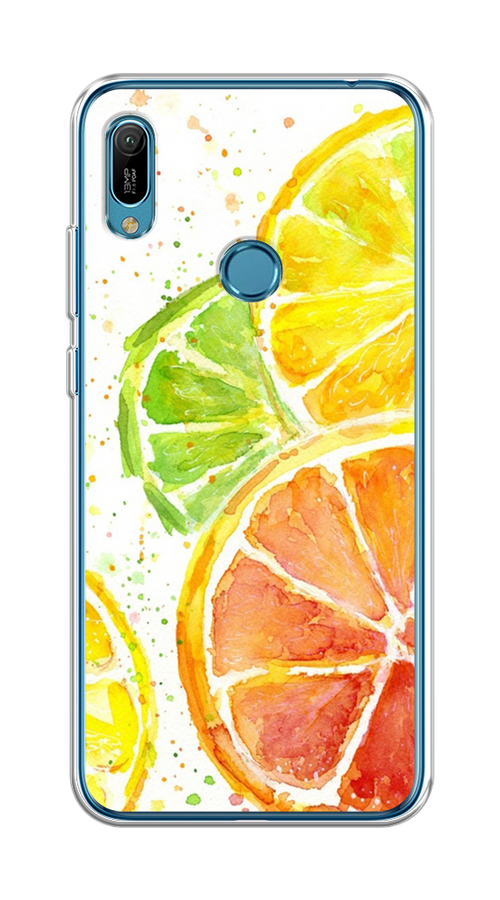 

Чехол на Huawei Y6 2019/Honor 8a/8a Pro/Y6s "Цитрусовые", Белый;желтый;красный;зеленый, 68650-1