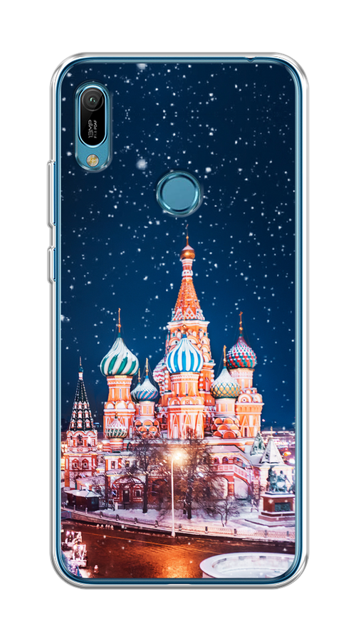 

Чехол на Huawei Y6 2019/Honor 8a/8a Pro/Y6s "Москва 1", Коричневый;синий;белый, 68650-1