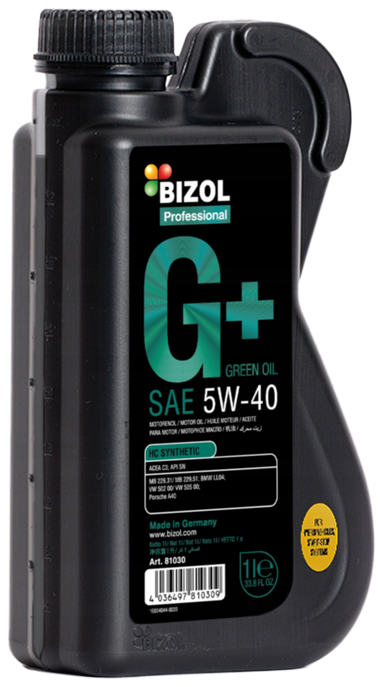 Моторное масло BIZOL Green Oil 5W40 1л