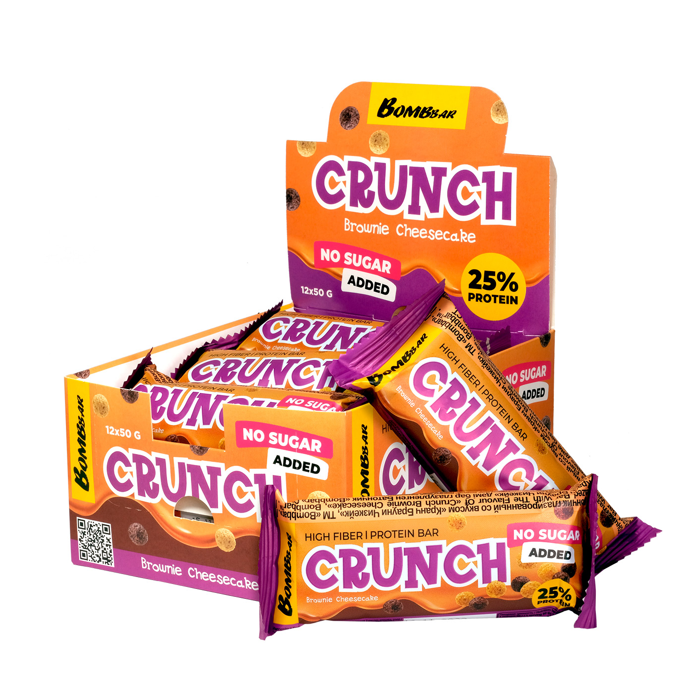 

Батончик Bombbar, CRUNCH Protein Bar, упаковка 20х50г (Брауни чизкейк), Bombbar, CRUNCH Protein Bar, упаковка 20х50г (Брауни чизкейк)