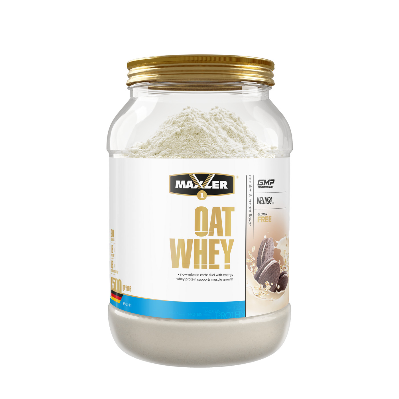 фото Высокобелковый гейнер maxler oat whey "печенье-крем" (1500 г)